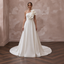 A-Line Crepe Wedding Dresses with Contemporary Beauty