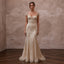 Art Deco Champagne Beaded Fit - and - Flare Bridal Gown for After - Party - Apparel & Accessories > Clothing > Wedding & Bridal Party Dresses > Wedding Dresses - Mignonette Bridal