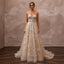 Artisanal Champagne Shell - Embroidered Tulle for Oceanfront Elopement - Apparel & Accessories > Clothing > Wedding & Bridal Party Dresses > Wedding Dresses - Mignonette Bridal