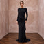 Black Sustainable Organic Cotton Ribbed Long Sleeve Maxi Dress
