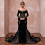 Black Velvet Off - the - Shoulder Long Sleeve Gothic Wedding Dress - Apparel & Accessories > Clothing > Wedding & Bridal Party Dresses > Wedding Dresses - Mignonette Bridal