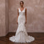 Boho Lace Mermaid Wedding Dress with Open Back - Apparel & Accessories > Clothing > Wedding & Bridal Party Dresses > Wedding Dresses - Mignonette Bridal