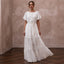 Breezy White Cotton Gauze Beach Dress for Rehearsal Dinner - Apparel & Accessories > Clothing > Wedding & Bridal Party Dresses > Wedding Dresses - Mignonette Bridal