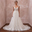 Celestial White Star-Embroidered Tulle Bridal Gown for Planetarium Elopement