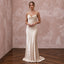 Champagne Silk Charmeuse Cowl Neck Bias Cut Slip Dress