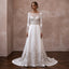 Classic Long Sleeve Wedding Dress for a December Ceremony