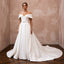 Classic Silk Duchess Satin Wedding Dresses with Long Trains - Apparel & Accessories > Clothing > Wedding & Bridal Party Dresses > Wedding Dresses - Mignonette Bridal