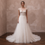 Classic Tulle A-Line Wedding Dress with Beaded Details