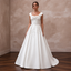 Clean Satin Bridal Gown with A-Line Silhouette