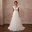 Country Wedding Dress with Tulle Skirt and Lace Bodice - Apparel & Accessories > Clothing > Wedding & Bridal Party Dresses > Wedding Dresses - Mignonette Bridal
