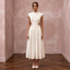 Cream Cotton Poplin Cut-Out Waist Midi Dress for Courthouse Union