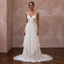 Effortless Ivory Chiffon Destination Gown for Elopement