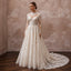 Elegant Lace Bridal Dress with Chapel Train for a Church Wedding - Apparel & Accessories > Clothing > Wedding & Bridal Party Dresses > Wedding Dresses - Mignonette Bridal