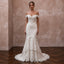 Elegant Off - White Lace Fit - and - Flare Wedding Gown for Second Wedding - Apparel & Accessories > Clothing > Wedding & Bridal Party Dresses > Wedding Dresses - Mignonette Bridal