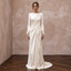 Elegant Satin Wedding Dress for an Intimate Second Ceremony