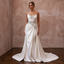 Elegant Wedding Dresses with Crystal Waist Embellishments