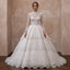 Embellished Lace Wedding Gown for a Black-Tie Ceremony