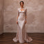 Enchanting Blush Metallic Lace Long Sleeve for New Year's Eve - Apparel & Accessories > Clothing > Wedding & Bridal Party Dresses > Wedding Dresses - Mignonette Bridal