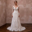 Floral Lace Wedding Dress for a Spring Garden Wedding