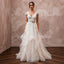 Flowing Tulle Wedding Gown for a Mountain Destination Wedding