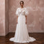 Flutter Sleeve Chiffon Bridal Gown for a Spring Ceremony