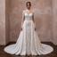 Illusion Sleeve Lace Bridal Gown for a Cathedral Ceremony - Apparel & Accessories > Clothing > Wedding & Bridal Party Dresses > Wedding Dresses - Mignonette Bridal