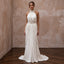Ivory Matte Jersey Draped Grecian Halter Neck Destination Wedding Dress - Apparel & Accessories > Clothing > Wedding & Bridal Party Dresses > Wedding Dresses - Mignonette Bridal