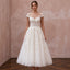 Ivory Tulle Corset Bodice Tea - Length Dress for 1950s Themed Reception - Apparel & Accessories > Clothing > Wedding & Bridal Party Dresses > Wedding Dresses - Mignonette Bridal