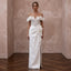 Luminous Diamond White Silk Faille Gown for Anniversary Party - Apparel & Accessories > Clothing > Wedding & Bridal Party Dresses > Wedding Dresses - Mignonette Bridal
