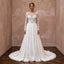 Made-to-Measure A-Line Bridal Gown with Long Sleeves