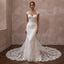 Mermaid Wedding Dresses with Floral Lace Trains - Apparel & Accessories > Clothing > Wedding & Bridal Party Dresses > Wedding Dresses - Mignonette Bridal