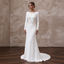 Minimalist Crepe Bridal Dress for a Garden Wedding