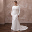 Minimalist Crepe Column Wedding Dress with Long Sleeves - Apparel & Accessories > Clothing > Wedding & Bridal Party Dresses > Wedding Dresses - Mignonette Bridal