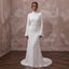 Minimalist Crepe Wedding Dress for a Second Wedding