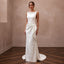 Minimalist Satin Wedding Gown for an Intimate Courthouse Ceremony - Apparel & Accessories > Clothing > Wedding & Bridal Party Dresses > Wedding Dresses - Mignonette Bridal