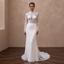 Modern Lace Bridal Dress for a Private Wedding Ceremony