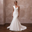 Modern Off - White Mikado Mermaid Bridal Gown for Civil Union - Apparel & Accessories > Clothing > Wedding & Bridal Party Dresses > Wedding Dresses - Mignonette Bridal
