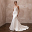 Modern Satin Corset Wedding Dress with Mermaid Silhouette