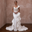 Modern Satin Mermaid Wedding Dress with Corset Bodice