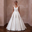 Modern White Mikado Ball Gown Wedding Dress for Surprise Wedding - Apparel & Accessories > Clothing > Wedding & Bridal Party Dresses > Wedding Dresses - Mignonette Bridal