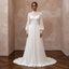 Modest Chiffon Wedding Dress for a Church Ceremony - Apparel & Accessories > Clothing > Wedding & Bridal Party Dresses > Wedding Dresses - Mignonette Bridal