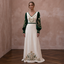Mountain Wedding Dresses with Velvet Sleeve Details