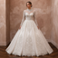 Muslim Tulle Ball Gown Wedding Dress with Long Sleeves