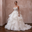 Organza Ball Gown Wedding Dresses with Layered Skirts