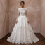 Petite Lace Ball Gown Wedding Dress with Long Sleeves