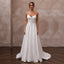 Petite Satin Wedding Dress with Spaghetti Straps and A-Line Silhouette