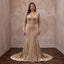 Plus Size Champagne Velvet Sweetheart Neckline Winter Wedding Dress