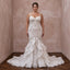 Plus Size Diamond White Sequined Tulle Mermaid Gown for Evening Reception - Apparel & Accessories > Clothing > Wedding & Bridal Party Dresses > Wedding Dresses - Mignonette Bridal