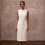 Preppy Cream Jersey Shift Dress for Rehearsal Luncheon - Apparel & Accessories > Clothing > Wedding & Bridal Party Dresses > Wedding Dresses - Mignonette Bridal