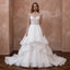 Princess Organza A - Line Wedding Dress with Long Sleeves - Apparel & Accessories > Clothing > Wedding & Bridal Party Dresses > Wedding Dresses - Mignonette Bridal